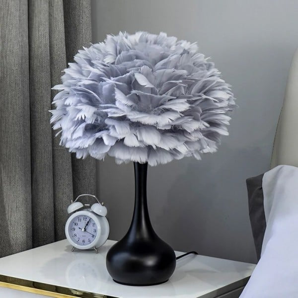 Lampe de Chevet à Plume