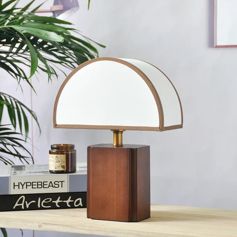 Lampe Champignon en Bois Blanc