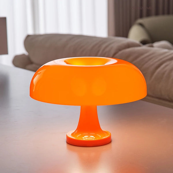 Lampe de Chevet Champignon Vintage Orange