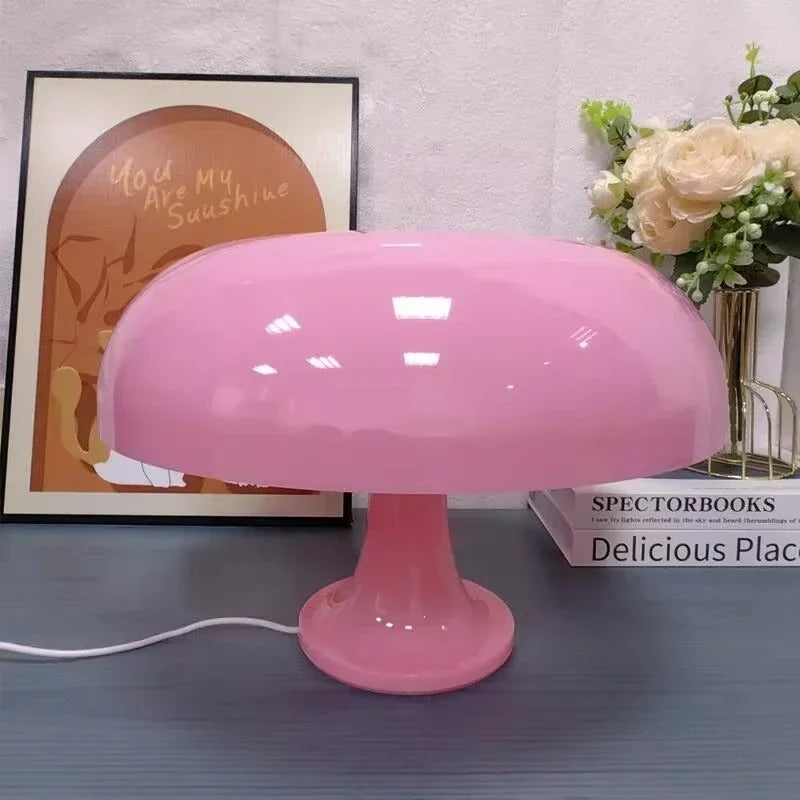 Lampe de Chevet Champignon Vintage Rose