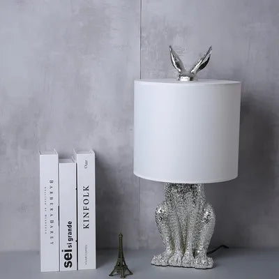 Lampe de Chevet Lapin (Argent)