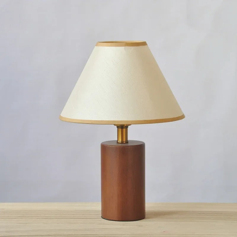 Lampe de Chevet en Bois Dorée