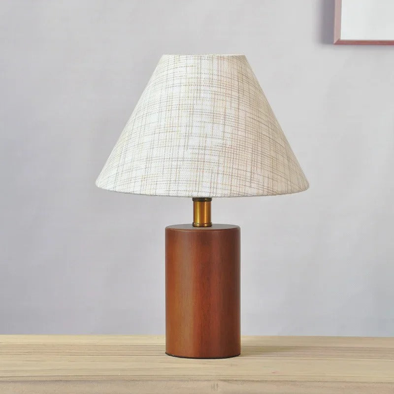 Lampe de Chevet en Bois Texturé