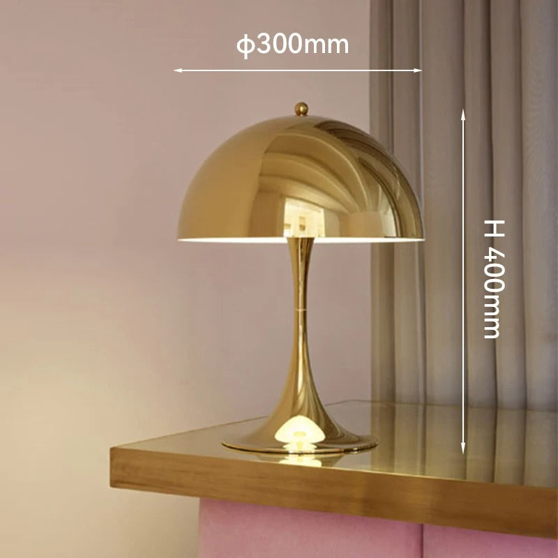 Lampe de Chevet Design Italien Dorée