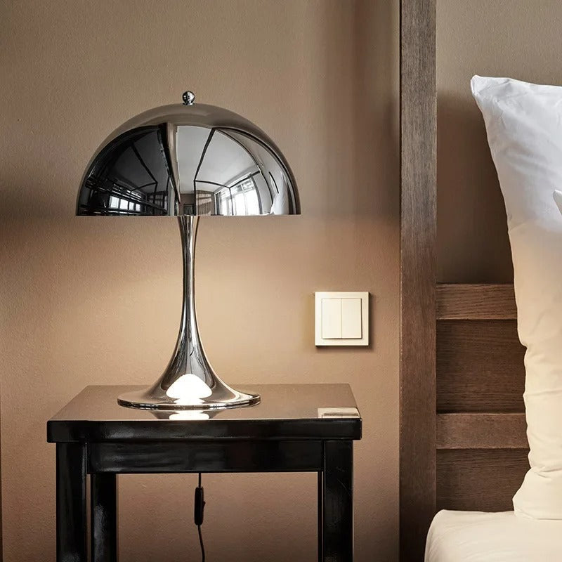 Lampe de Chevet Design Italien Argent
