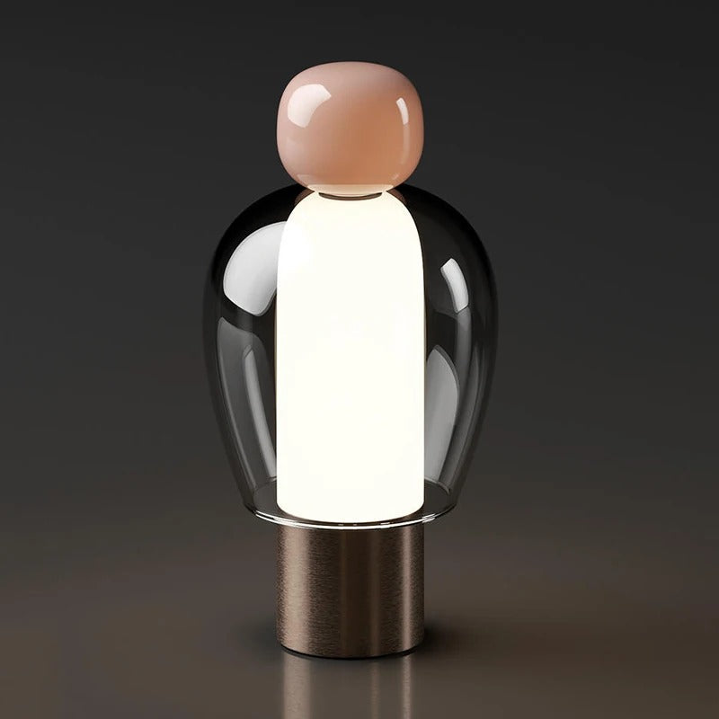 Lampe de Chevet Design Minimaliste Marron