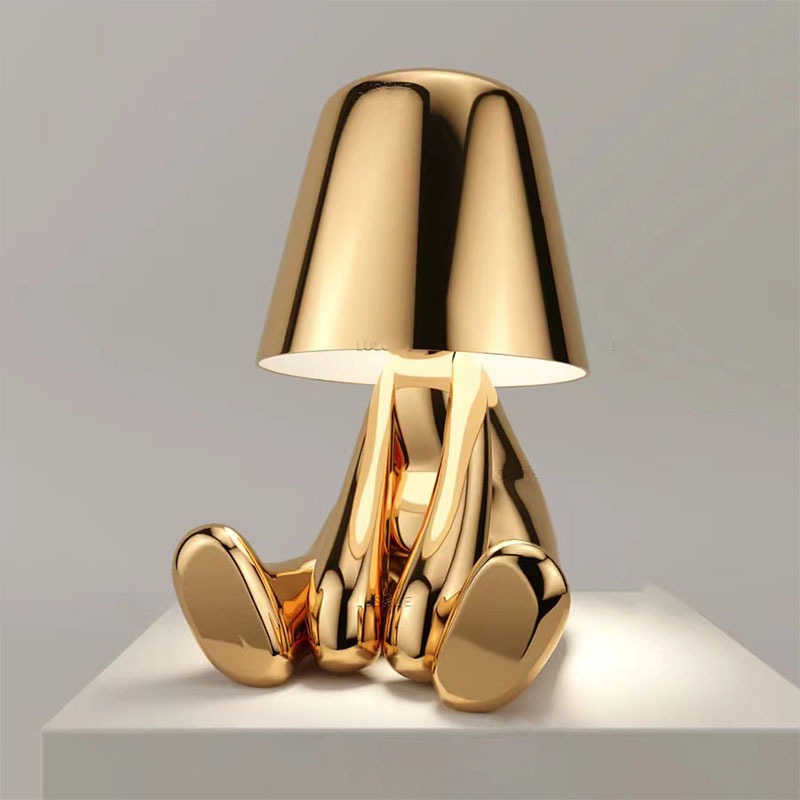 Petite Lampe de Chevet Doré