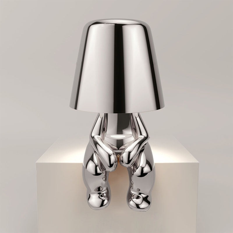 Lampe de Chevet en Argent