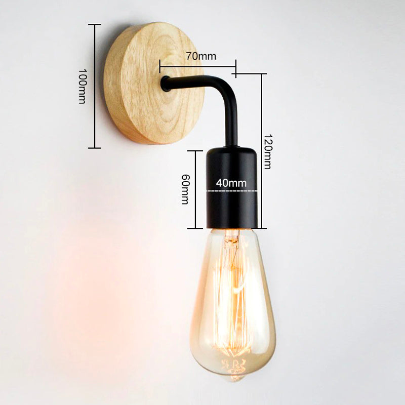 Lampe Murale de Chevet Noir